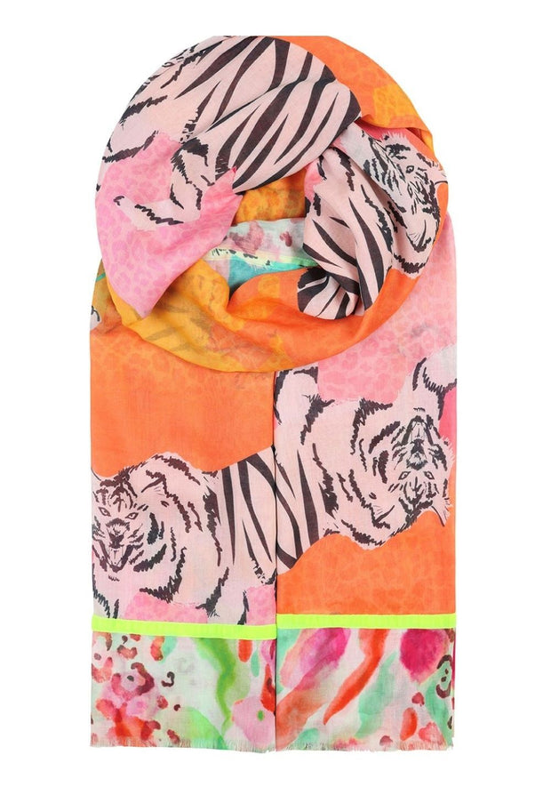 Tiger Print Scarf