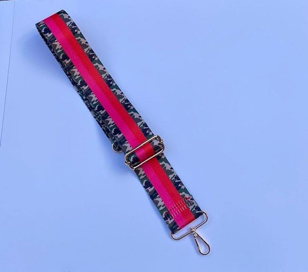 Red/Pink Camo Detachable Bag Strap