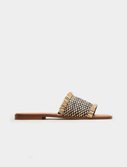 Woven Fringed Sandals