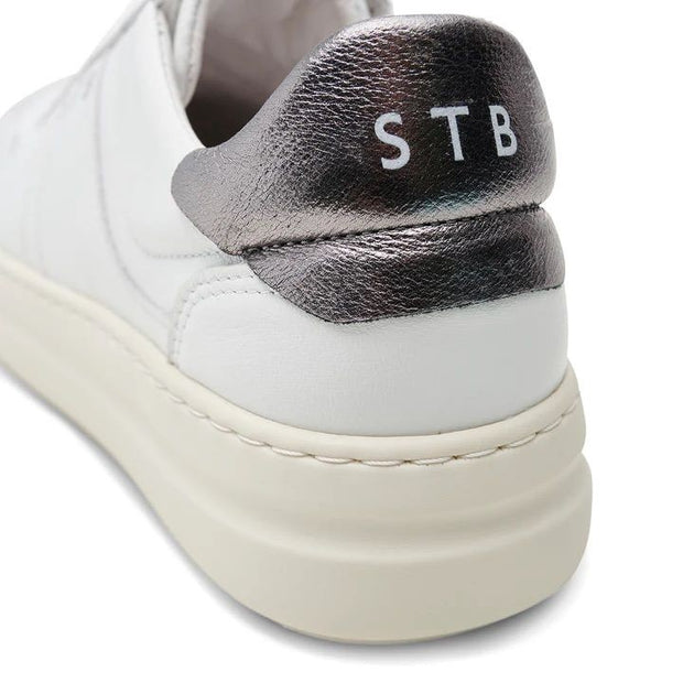 Valda Sneaker Suede / Leather, White / Silver