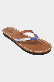 Naisha Soft Sole Sandals - Blue Metallic