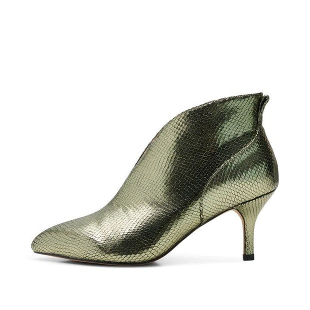 Valentine Shoe Boot - Silver Olive