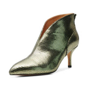 Valentine Shoe Boot - Silver Olive