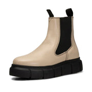 Tove Chelsea Boot - Beige Leather