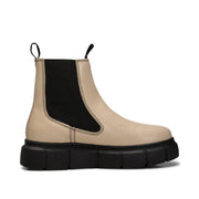 Tove Chelsea Boot - Beige Leather