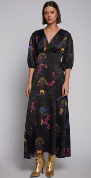Natasha Midi Dress, Cheetah Print