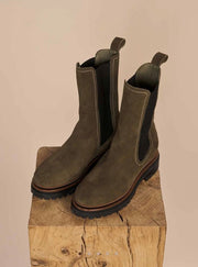 Chicago Suede Boot - Dark Green