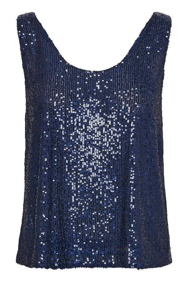 Tamana Sequin Camisole - Midnight Sail