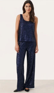 Tamana Sequin Camisole - Midnight Sail