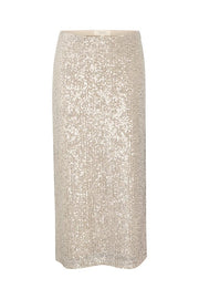 Teffani Silver Sequinned Skirt