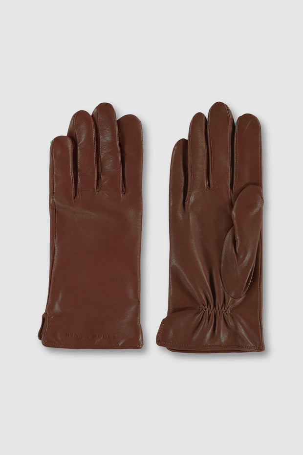 Alicia Soft Leather Gloves - Cognac