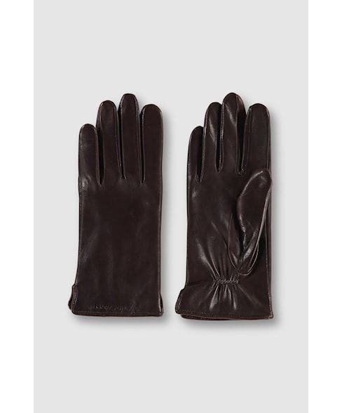 Alicia Dark Brown Leather Gloves