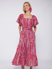 Palmira Pink Paisley Dress