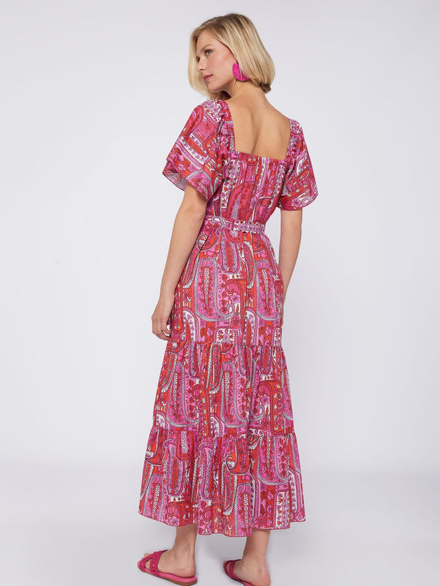 Palmira Pink Paisley Dress